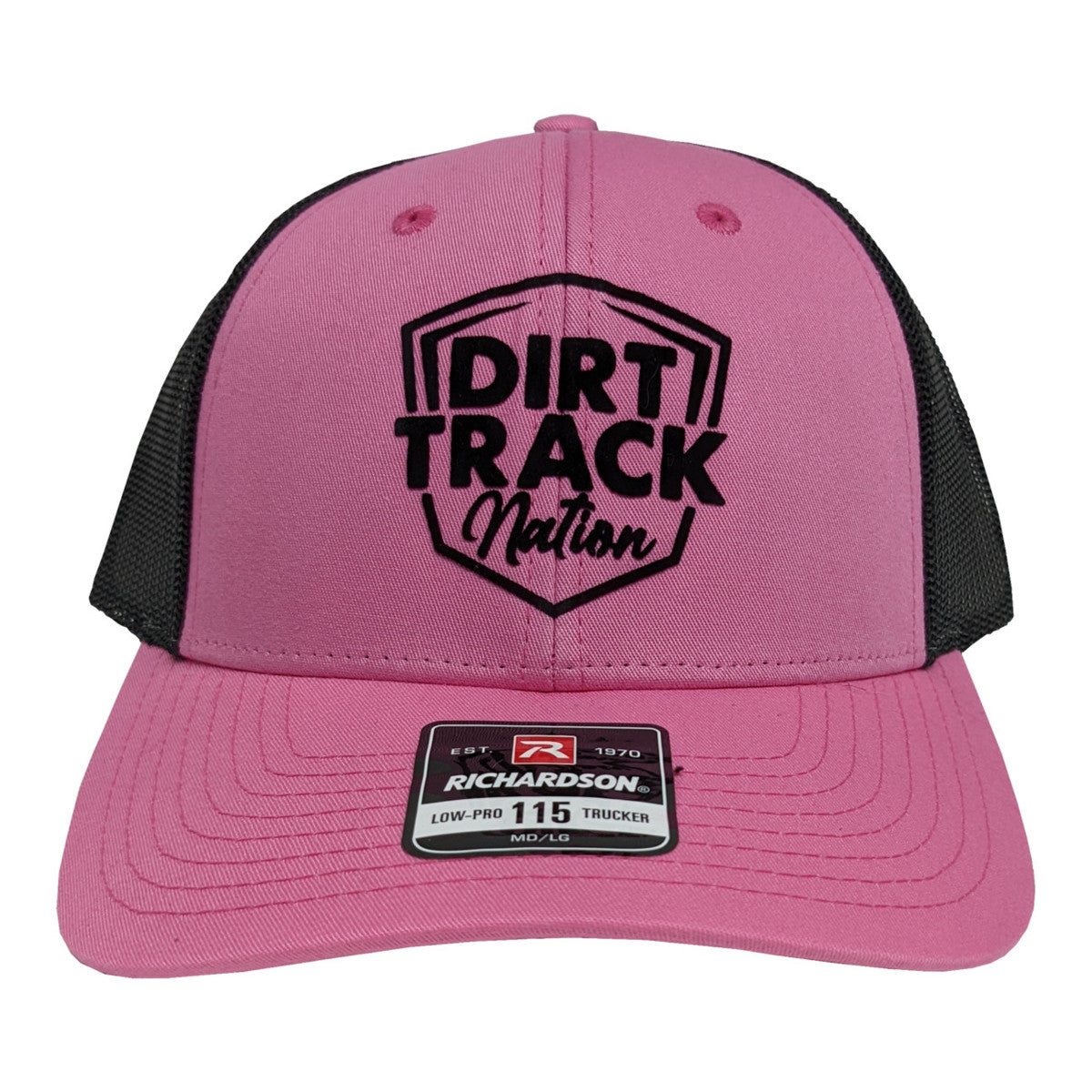 Dirt Track Nation Pink w/ Black Mesh Hat