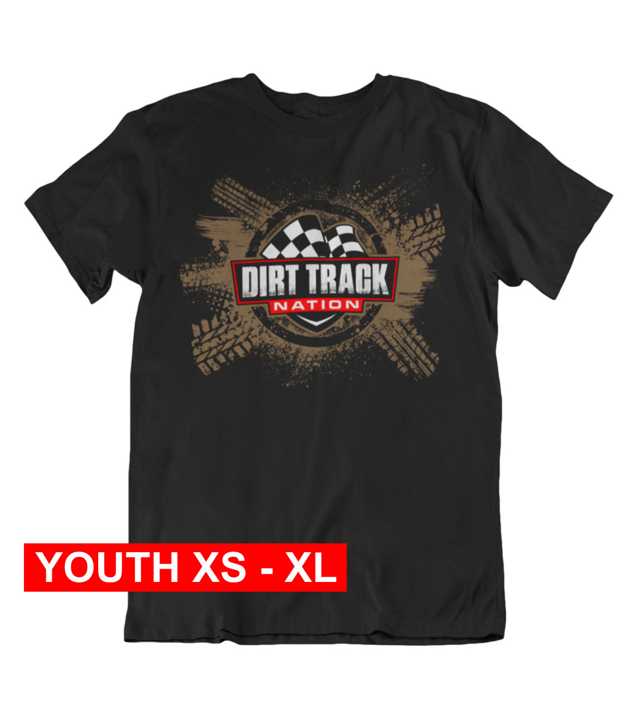 Dirt Track Nation Logo Youth Tee