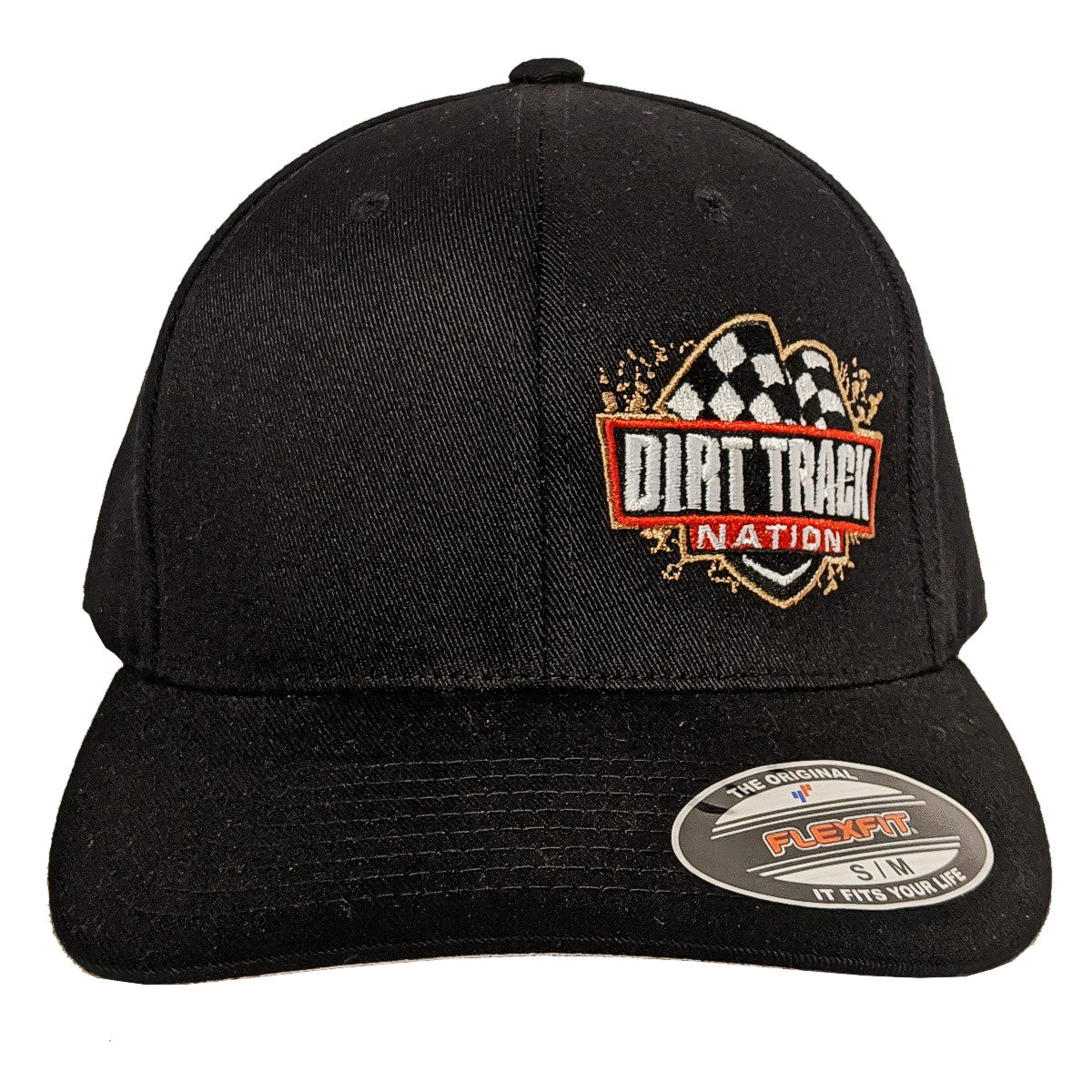 Dirt Track Nation Black Flex-Fit Hat