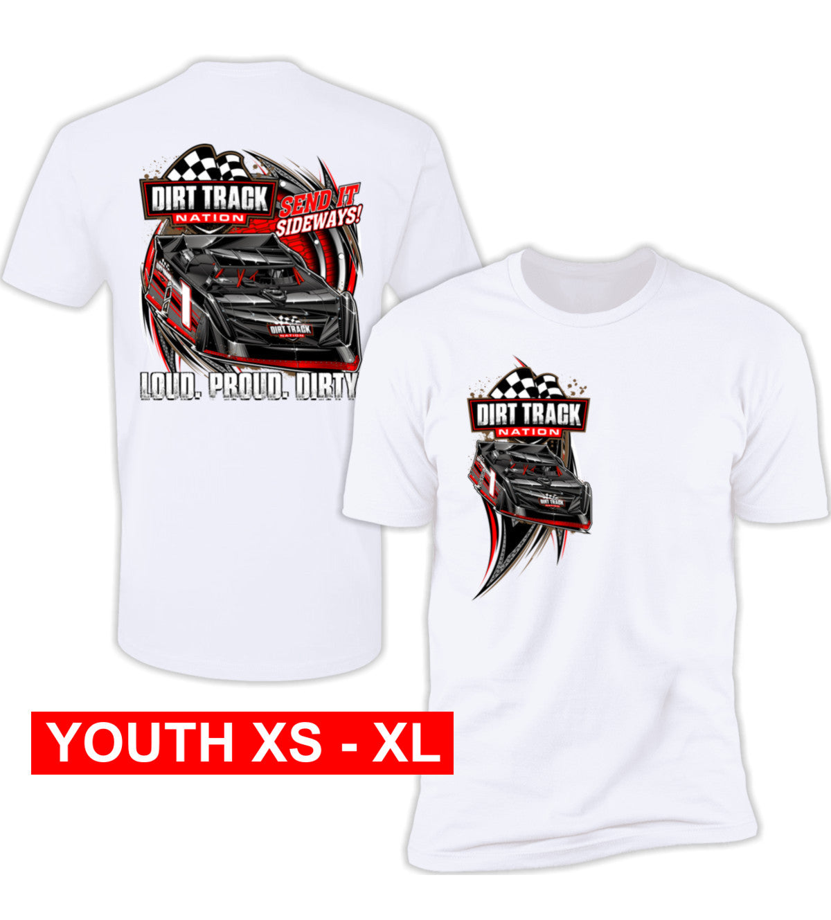 Late Model Double Sided Youth Tee