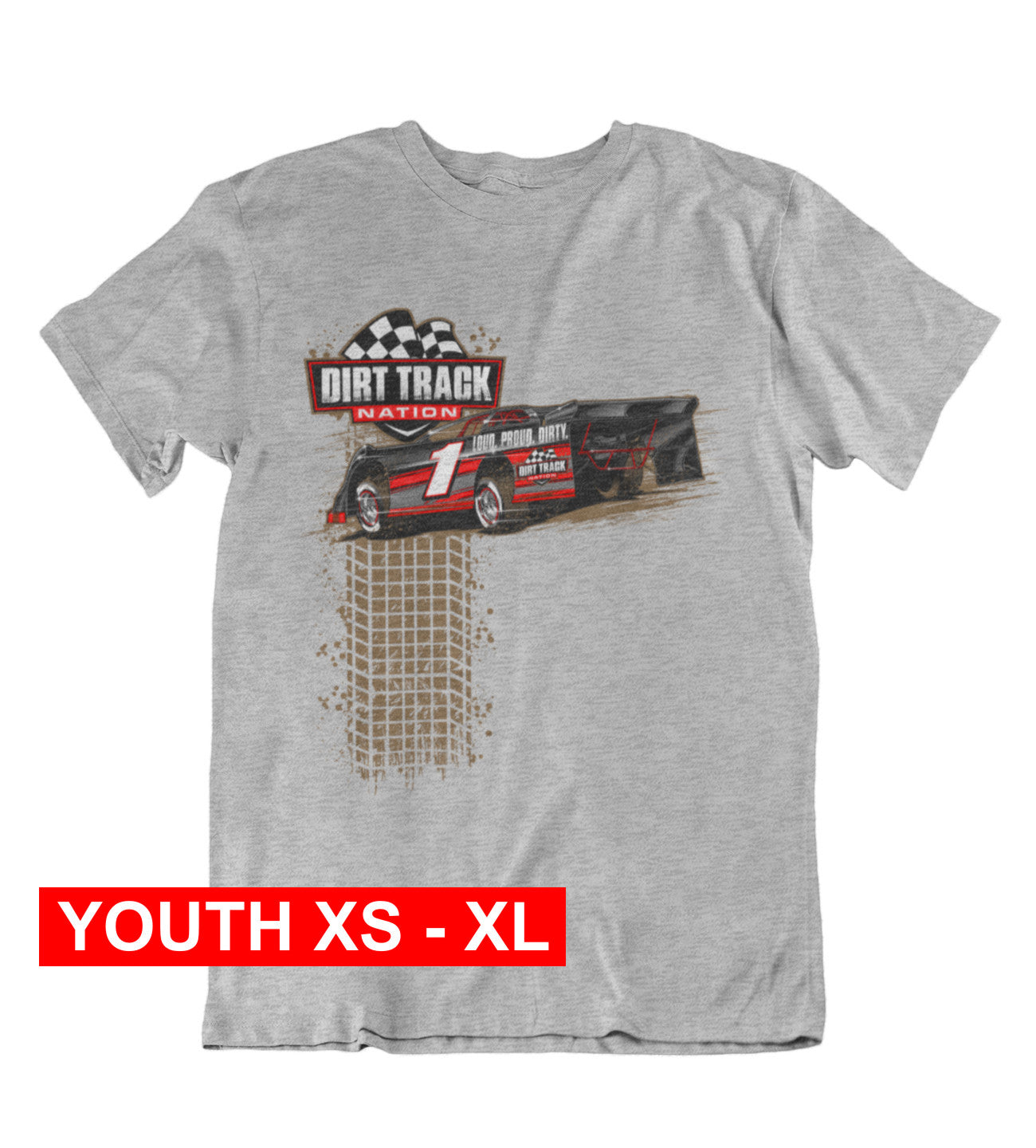 Late Model Tire Track Youth Tee