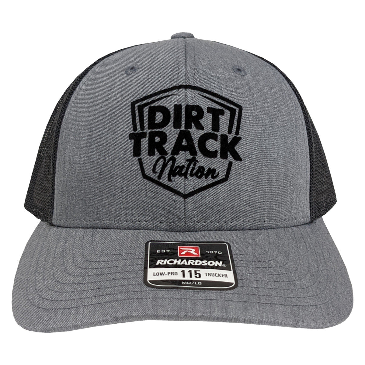 Dirt Track Nation Gray w/ Black Mesh Hat
