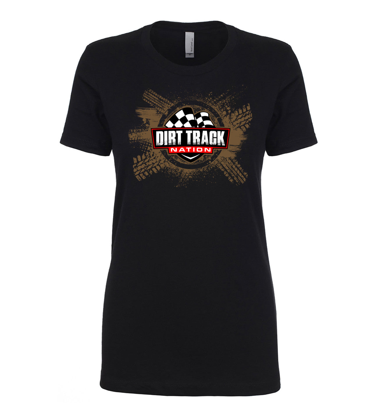 Dirt Track Nation Logo Ladies Tee