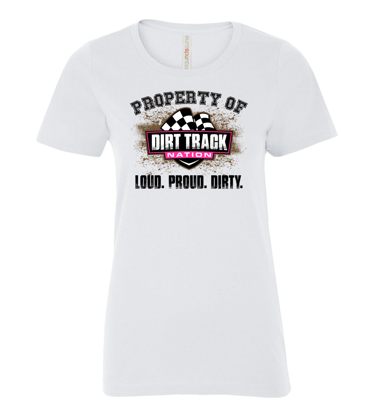 Property of Dirt Track Nation Ladies Tee