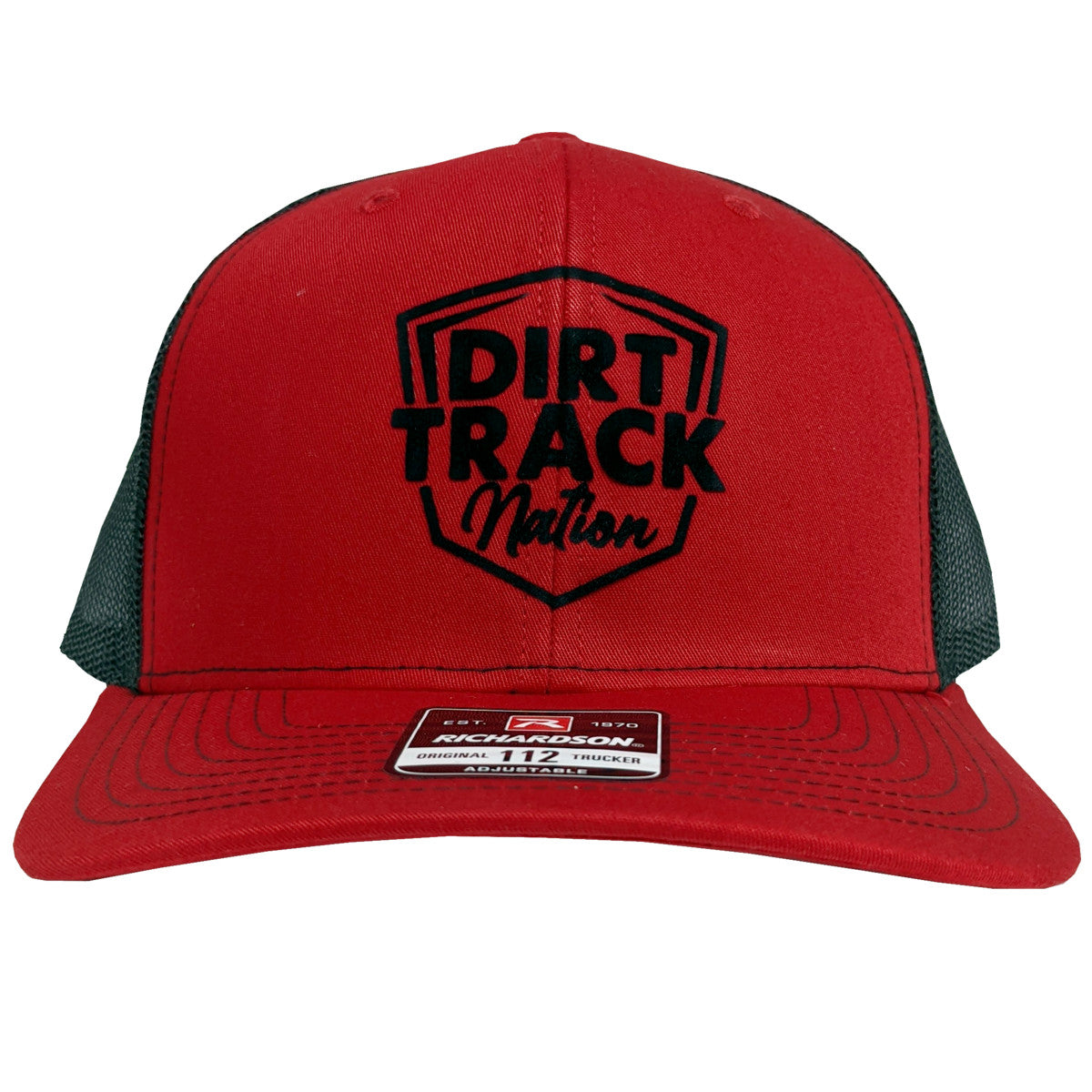 Dirt Track Nation Red w/ Black Mesh Hat
