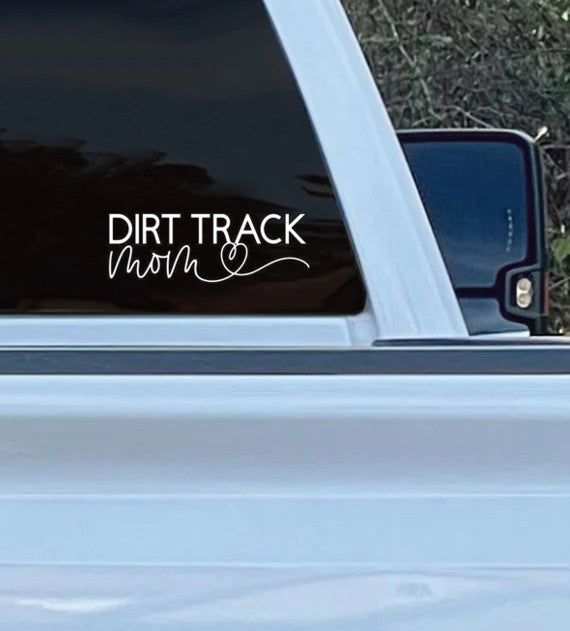 Dirt Track Mom Vinyl Decal